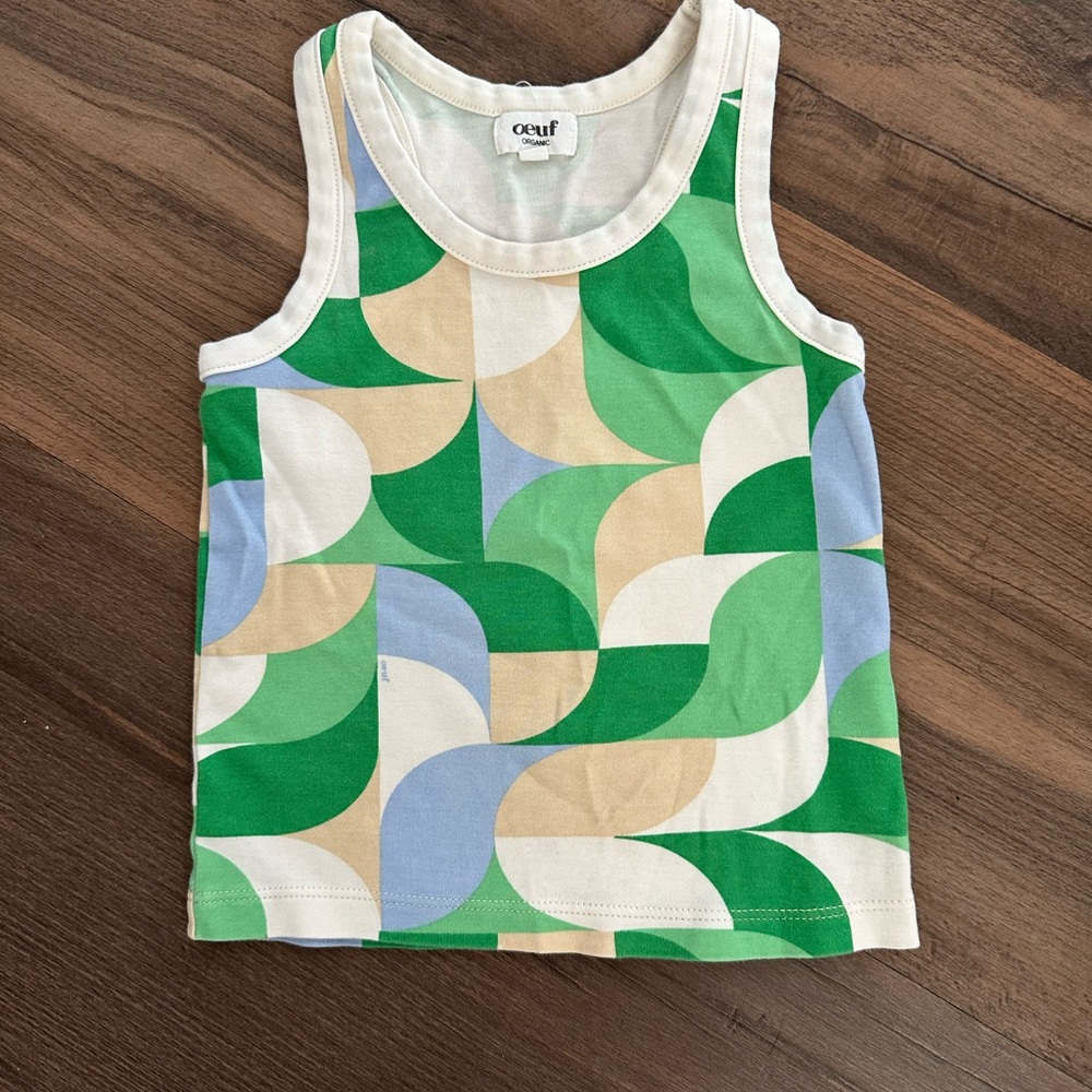 Oeuf Geometric Kids Tank Top